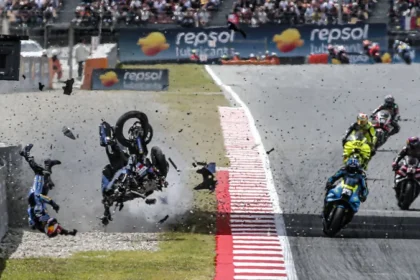 Kecelakaan Alex Marquez di GP Catalunya sebelum absen karena cedera