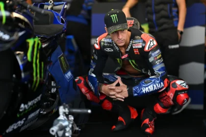 Fabio Quartararo Yamaha di garasi tim Monster Energy Yamaha MotoGP
