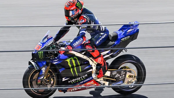 Fabio Quartararo Yamaha saat mengendarai motor Monster Energy Yamaha MotoGP