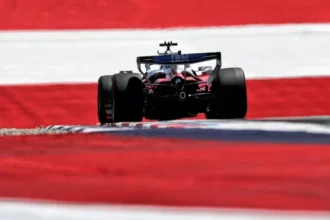 Mobil Ferrari SF-26 melaju di Red Bull Ring GP Austria 2026