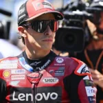 Marc Marquez di paddock Ducati pada MotoGP Belanda 2026