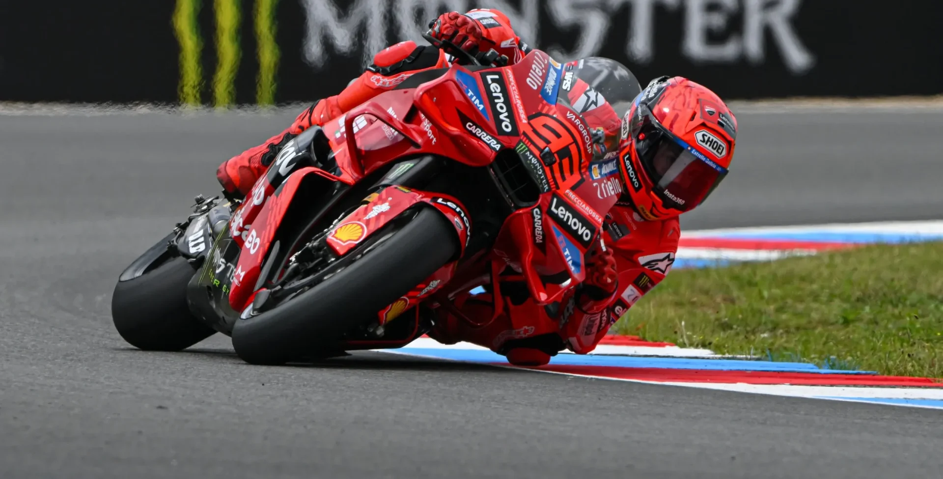 Marc Marquez Ducati Lenovo saat melaju di Sirkuit Brno MotoGP Ceko