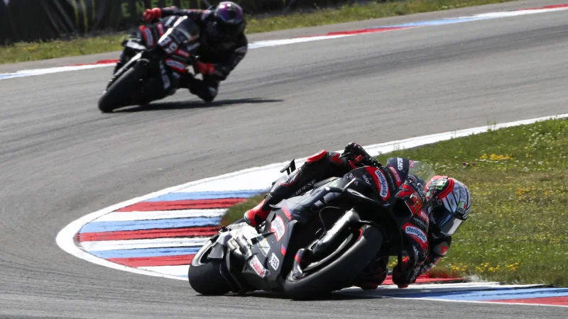 Marco Bezzecchi terjatuh dalam Sprint Race MotoGP Ceko 2026 di Sirkuit Brno