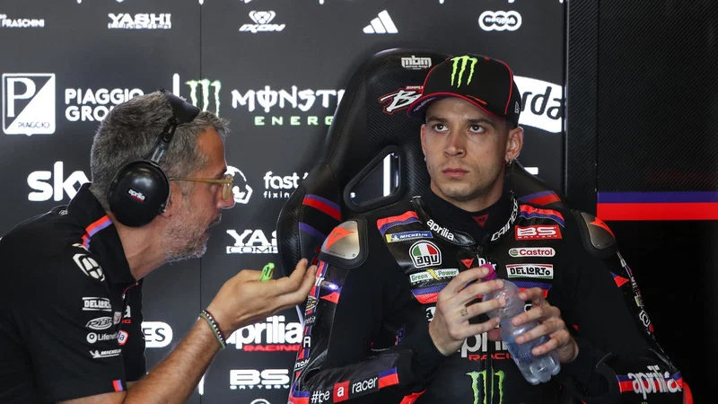 Marco Bezzecchi di garasi Aprilia Racing pada MotoGP Ceko 2026