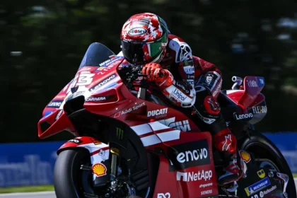 Francesco Bagnaia memenangi Sprint Race MotoGP Ceko 2026 di Sirkuit Brno bersama Ducati Lenovo