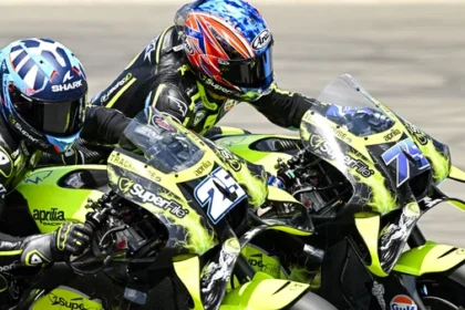 Ai Ogura dan Raul Fernandez memimpin balapan MotoGP Belanda 2026 di Assen