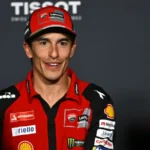 Marc Marquez dalam konferensi pers Ducati Lenovo menjelang MotoGP Hungaria