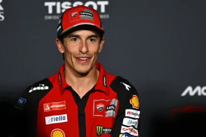 Marc Marquez dalam konferensi pers Ducati Lenovo menjelang MotoGP Hungaria