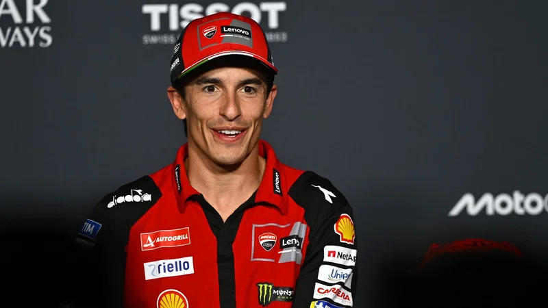Marc Marquez dalam konferensi pers Ducati Lenovo menjelang MotoGP Hungaria