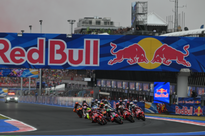Rombongan pembalap MotoGP bersaing di Misano World Circuit Marco Simoncelli