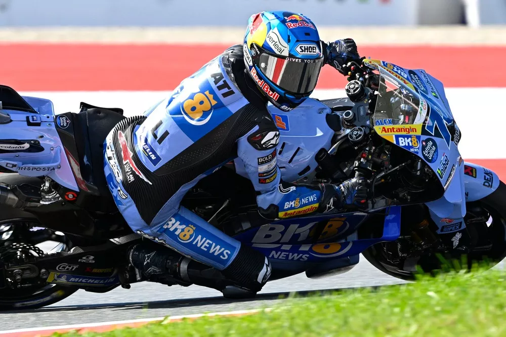 Alex Marquez mengendarai motor Gresini Ducati di MotoGP Austria 2026
