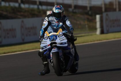 Alex Marquez mengendarai Ducati Gresini nomor 73 di Sirkuit Motegi pada MotoGP Jepang.