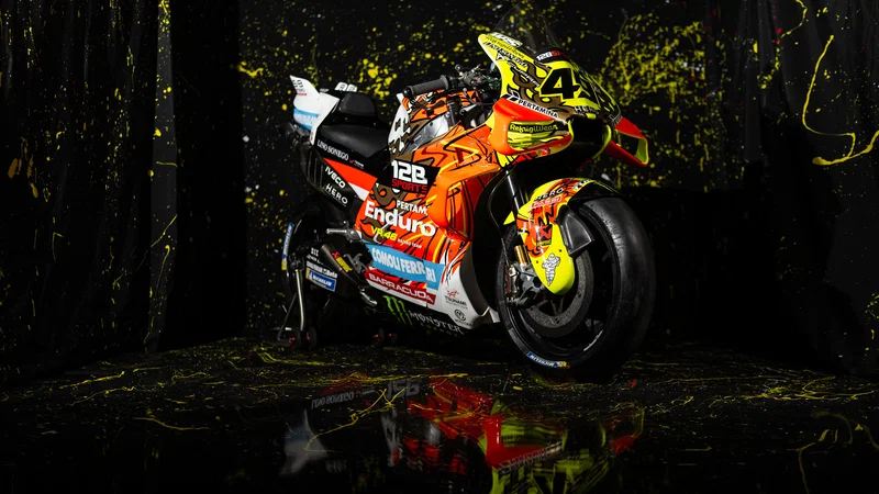 Ducati VR46 dengan livery Garuda merah putih, aksen emas, dan kuning neon untuk MotoGP Indonesia 2026